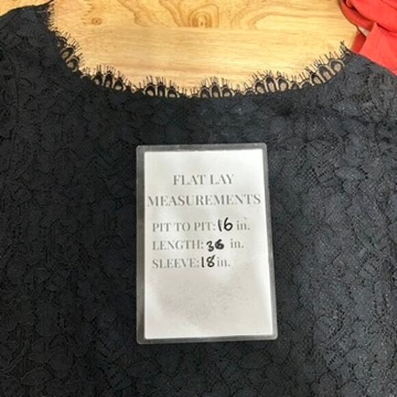 DVF Diane Von Furstenberg Zarita Lace Mini Dress 3/4 Sleeve Women's 6 Black - Picture 9 of 9